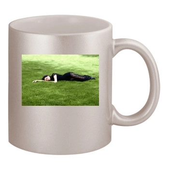 Eva Green 11oz Metallic Silver Mug