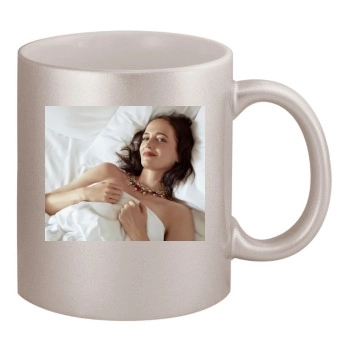 Eva Green 11oz Metallic Silver Mug