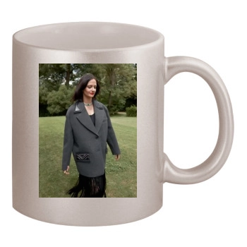 Eva Green 11oz Metallic Silver Mug