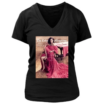 Eva Green Women's Deep V-Neck TShirt