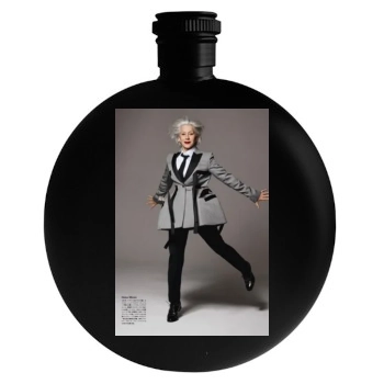 Helen Mirren Round Flask