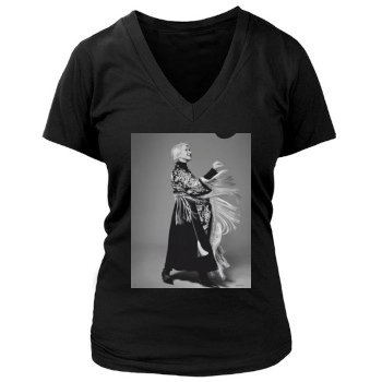 Helen Mirren Women's Deep V-Neck TShirt