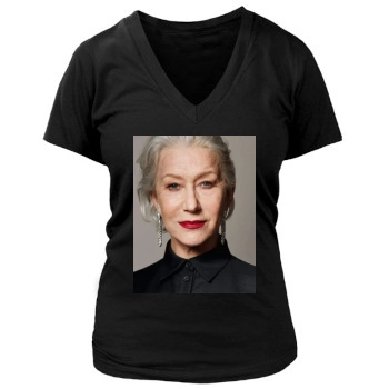 Helen Mirren Women's Deep V-Neck TShirt