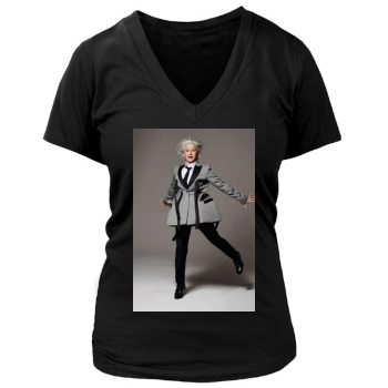 Helen Mirren Women's Deep V-Neck TShirt