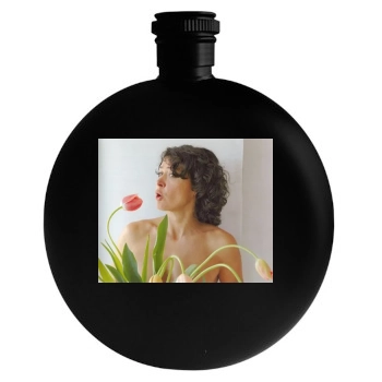 Ulrike Folkerts Round Flask