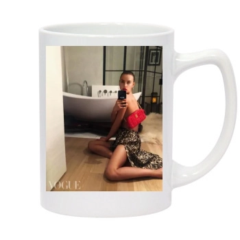 Irina Shayk 14oz White Statesman Mug