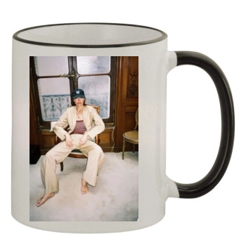 Irina Shayk 11oz Colored Rim & Handle Mug