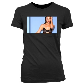 Irina Shayk Women's Junior Cut Crewneck T-Shirt