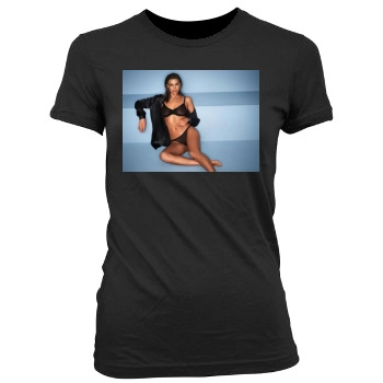 Irina Shayk Women's Junior Cut Crewneck T-Shirt