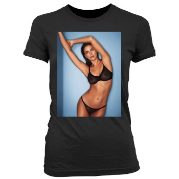 Irina Shayk Women's Junior Cut Crewneck T-Shirt