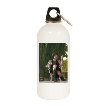 Ulrike Folkerts White Water Bottle With Carabiner