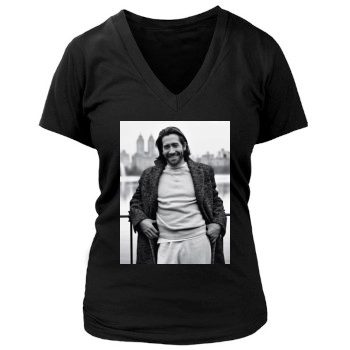 Jake Gyllenhaal Women's Deep V-Neck TShirt