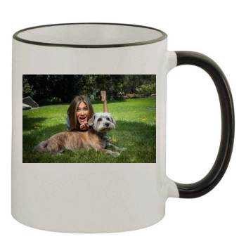 Jennifer Aniston 11oz Colored Rim & Handle Mug