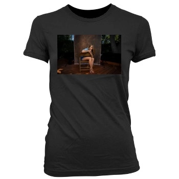 Jennifer Aniston Women's Junior Cut Crewneck T-Shirt