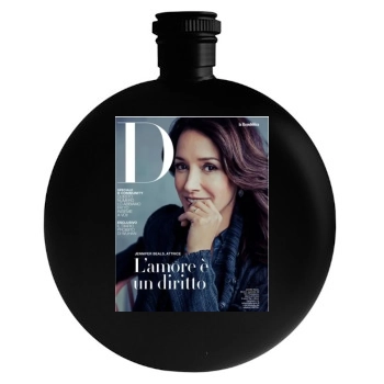 Jennifer Beals Round Flask