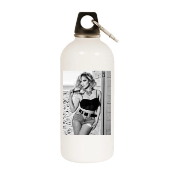 Jennifer Lopez White Water Bottle With Carabiner