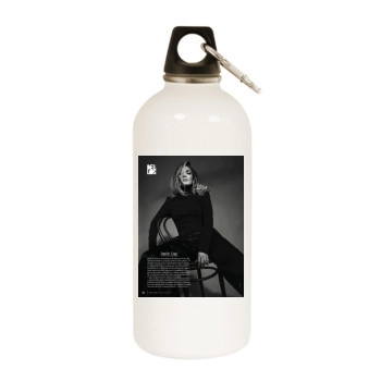 Jennifer Lopez White Water Bottle With Carabiner