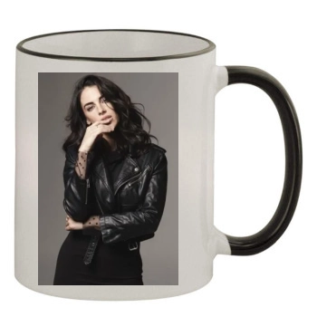 Jessica Lowndes 11oz Colored Rim & Handle Mug