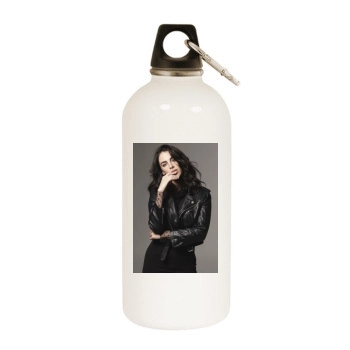 Jessica Lowndes White Water Bottle With Carabiner