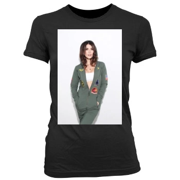 Jewel Staite Women's Junior Cut Crewneck T-Shirt