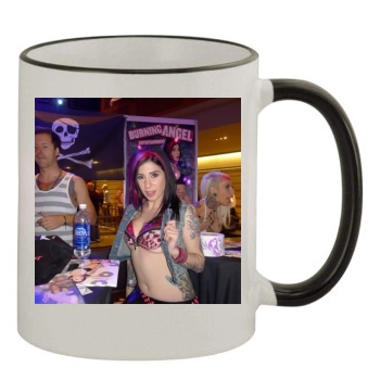 Joanna Angel 11oz Colored Rim & Handle Mug