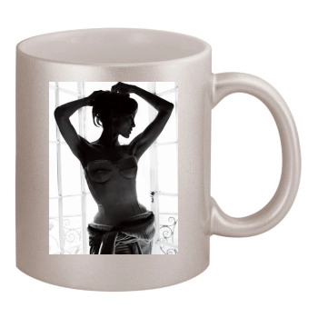 Angelina Jolie 11oz Metallic Silver Mug