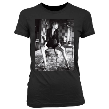 Angelina Jolie Women's Junior Cut Crewneck T-Shirt