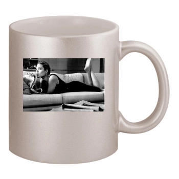 Angelina Jolie 11oz Metallic Silver Mug