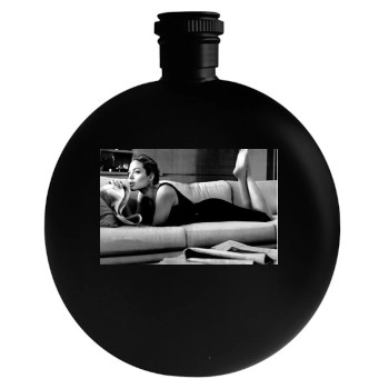 Angelina Jolie Round Flask