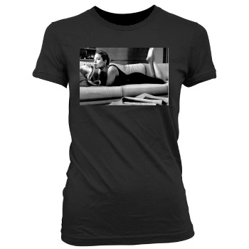 Angelina Jolie Women's Junior Cut Crewneck T-Shirt