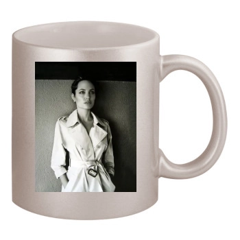 Angelina Jolie 11oz Metallic Silver Mug