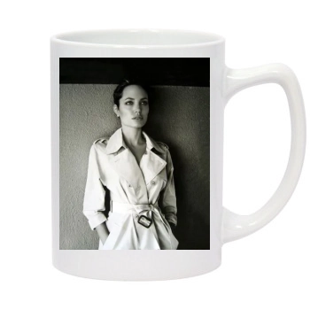 Angelina Jolie 14oz White Statesman Mug