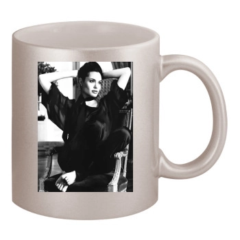 Angelina Jolie 11oz Metallic Silver Mug