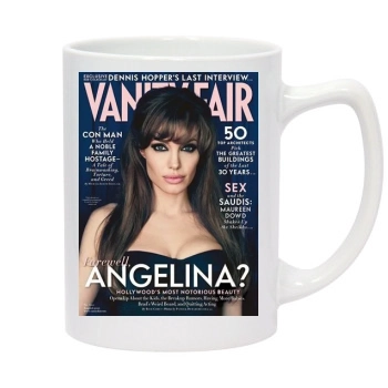 Angelina Jolie 14oz White Statesman Mug