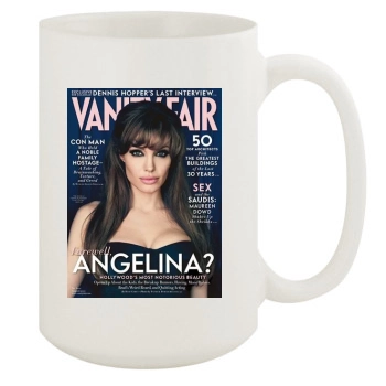 Angelina Jolie 15oz White Mug