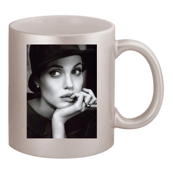 Angelina Jolie 11oz Metallic Silver Mug