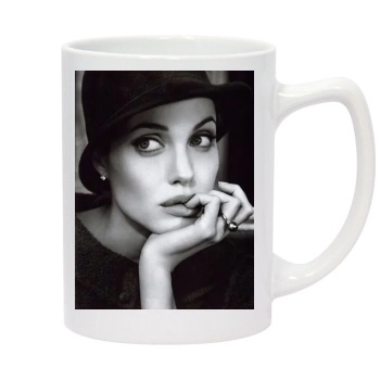 Angelina Jolie 14oz White Statesman Mug