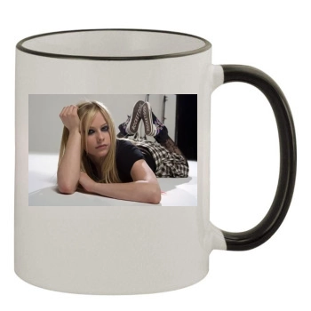 Avril Lavigne 11oz Colored Rim & Handle Mug