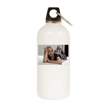 Avril Lavigne White Water Bottle With Carabiner