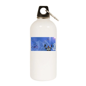 Bode Miller White Water Bottle With Carabiner
