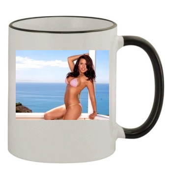 Eva Angelina 11oz Colored Rim & Handle Mug