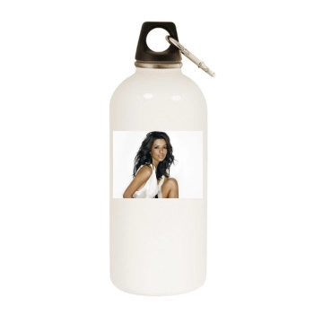 Eva Longoria White Water Bottle With Carabiner