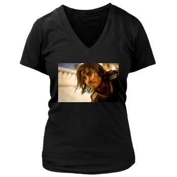 Jake Gyllenhaal Women's Deep V-Neck TShirt