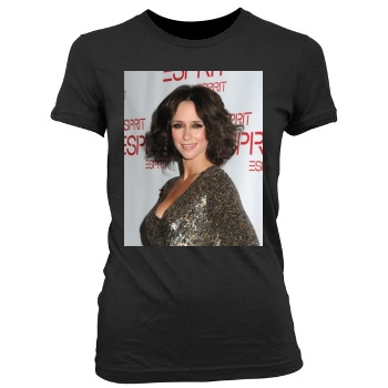 Jennifer Love Hewitt Women's Junior Cut Crewneck T-Shirt