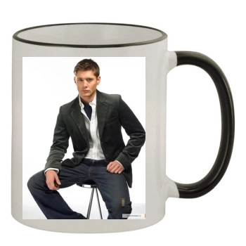 Jensen Ackles 11oz Colored Rim & Handle Mug