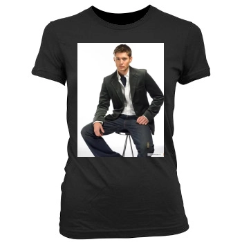 Jensen Ackles Women's Junior Cut Crewneck T-Shirt