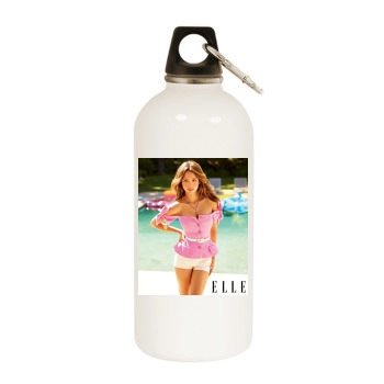 Jessica Alba White Water Bottle With Carabiner