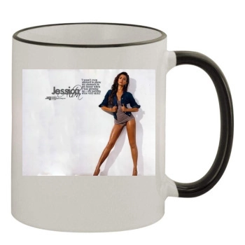 Jessica Alba 11oz Colored Rim & Handle Mug