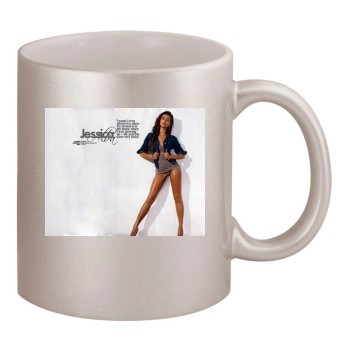 Jessica Alba 11oz Metallic Silver Mug