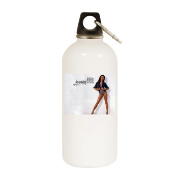 Jessica Alba White Water Bottle With Carabiner